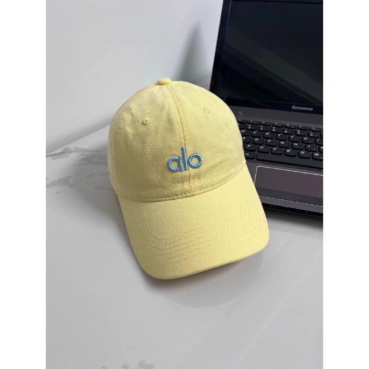 

alo 3D Letter Embroidered Soft Top Baseball Cap for Women Casual and fashionable all-season Korean-style sun hat for men Adjustable