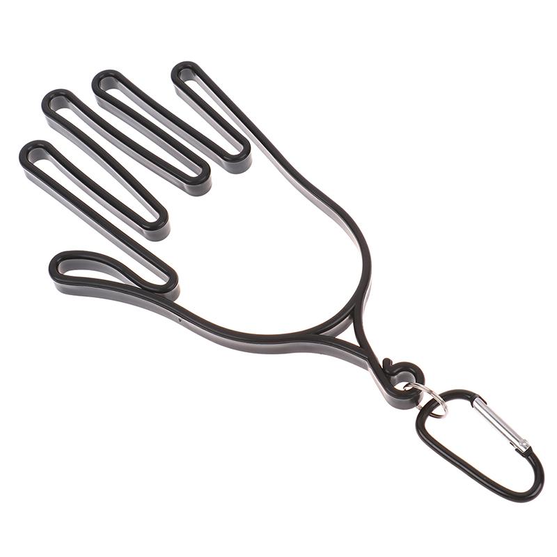 1Pc Golf Gloves Holder With Carabiner Golf Gloves Stretcher Golfer Tool Gear Gloves Rack Hanger Golf Supplies Accessories