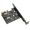PCIE To USB 3.2 Expansion Card 5Gbps High Speed USB3.2 Front GEN1 Expansion Card Dual Port 19PIN Connector Riser Card