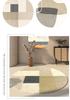 Round Faux Cashmere Wabi-Sabi Rug for Living Room, Bedroom, or Office
