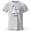 Men's Yachting Graphic Print T-Shirt 100% Cotton Vintage Tops for Summer Oversize Style Women Tees