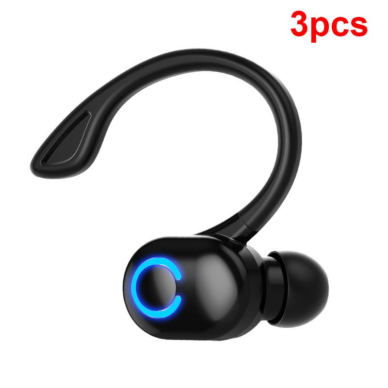 3pcs Bluetooth Earphone Wireless Headphone With Mic Ear-hook In-ear Earphones HD-Call HiFi Sport Outdoor Headset For