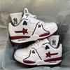 Star Shoes White Burgundy Air Cushion Couple Sneakers Sneakers