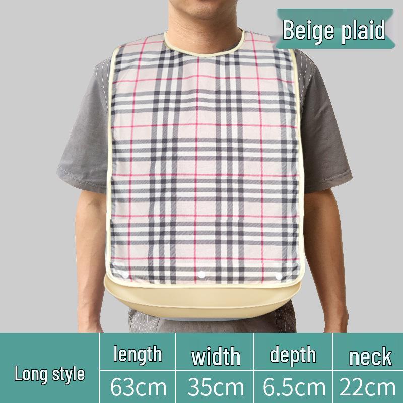 Waterproof Adult Feeding Bib for Elderly - Large Size Saliva Apron