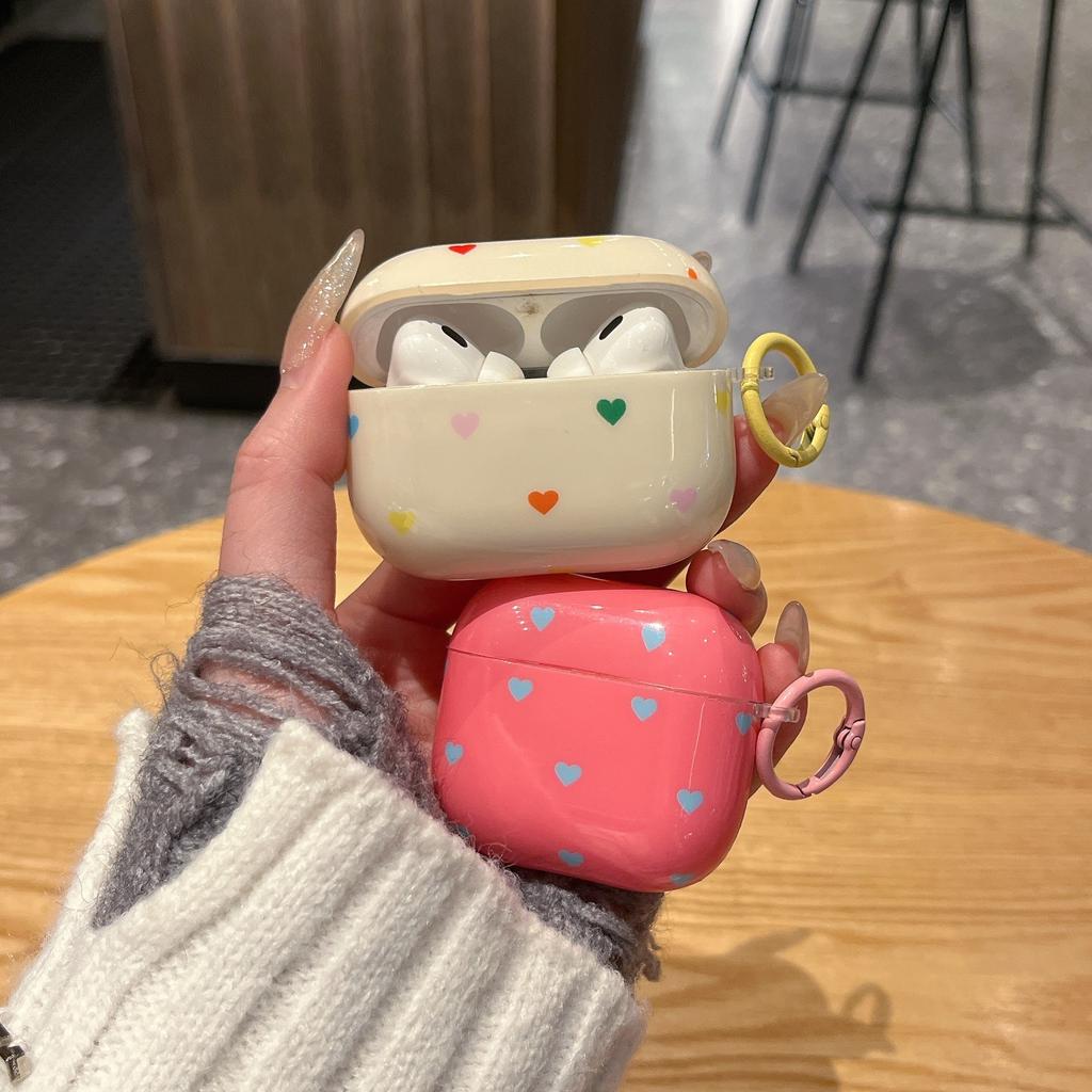 Color small heart applies to Apple earphone case airpodspro1 wireless bluetooth earphone case airpod1