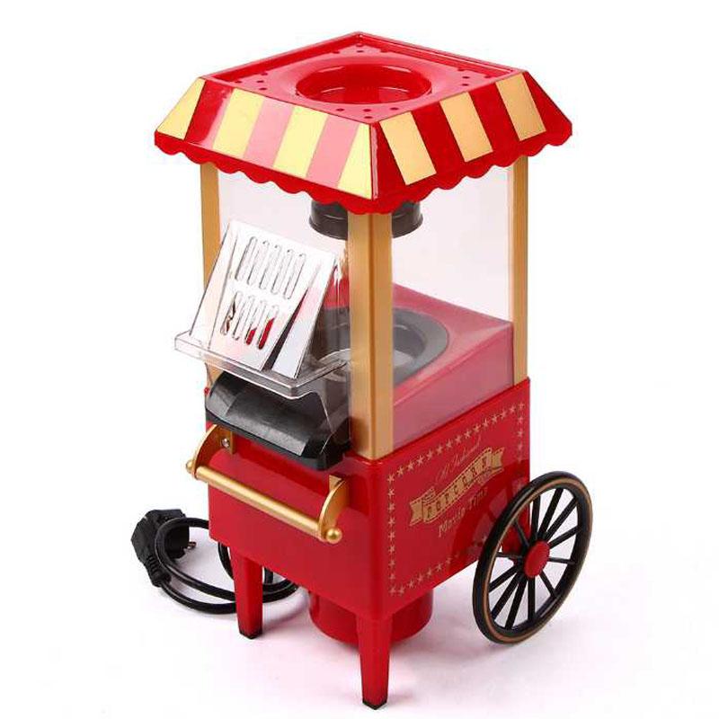 Electric Popcorn Machine Small Mini Automatic Carnival Popcorn Maker 1200W Corn Making Machine For Household DIY Corn