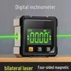 Green Light Double-Sided Laser Digital Inclinometer with Four-Sided Strong Magnet - High-Precision Digital Level In Stock
