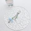 Elegant Beaded Keychain Acrylic Alloy Phone Charm Colorful Keyring Unique Bag Charm Fashionable Key Chain Accessory