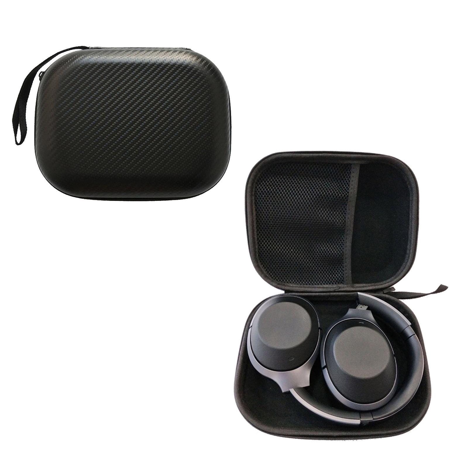 

Чехол для хранения гарнитуры EVA, жесткая сумка, пыленепроницаемая, с сетчатыми карманами, противоударная для наушников ZX110 ZX110AP ZX3101000X чёрный