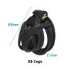 New 3D Printing Chastity Cage Curve Rings Fidelity Cage Extreme Micro Cock Cage Hentai Invisible Sex Toy for Male BDSM Sex Game