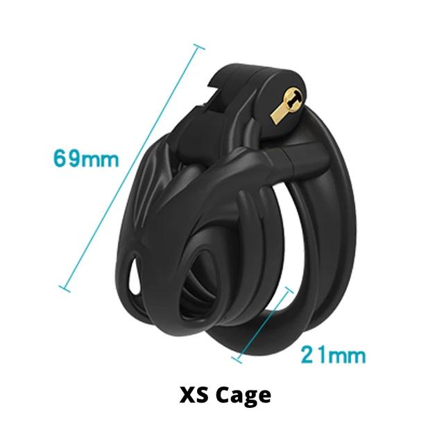 New 3D Printing Chastity Cage Curve Rings Fidelity Cage Extreme Micro Cock Cage Hentai Invisible Sex Toy for Male BDSM Sex Game
