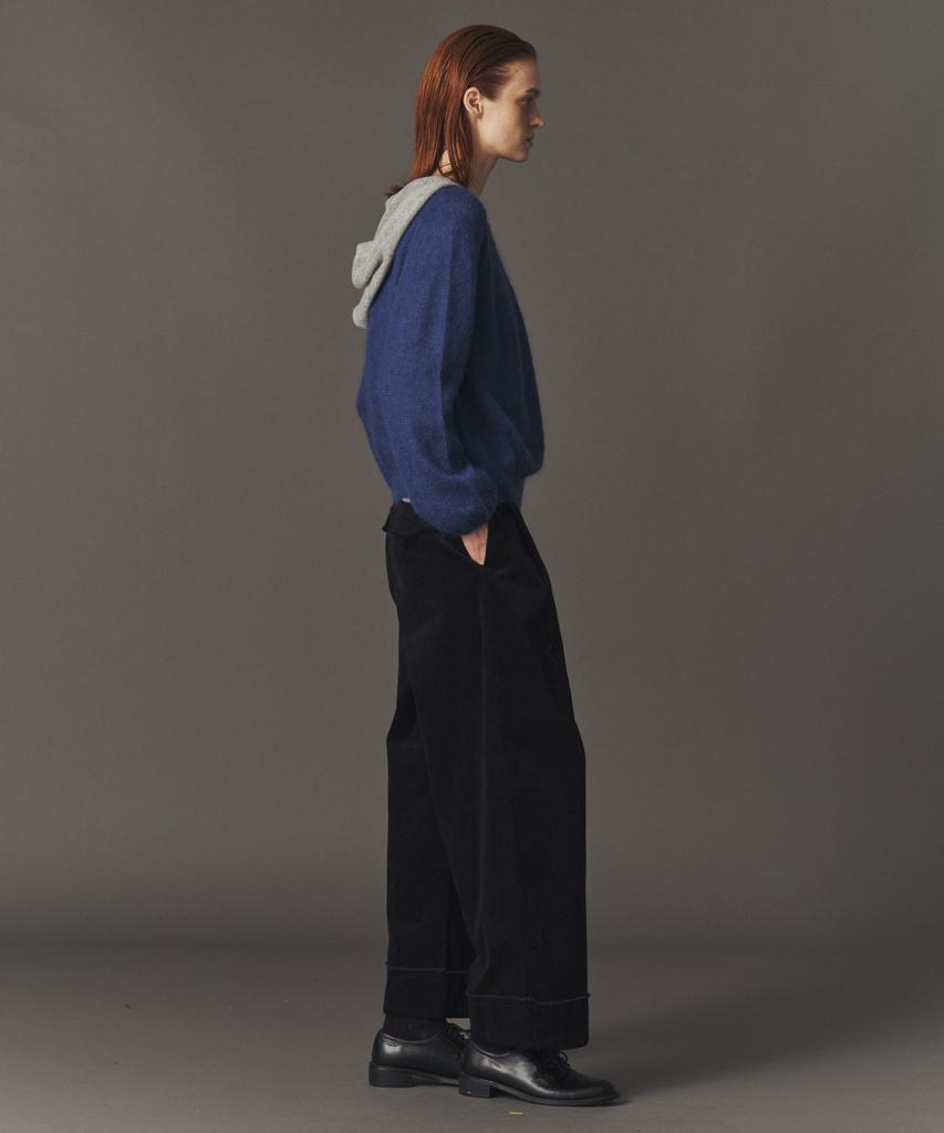 AHWE Corduroy Tucked Pants_D Navy