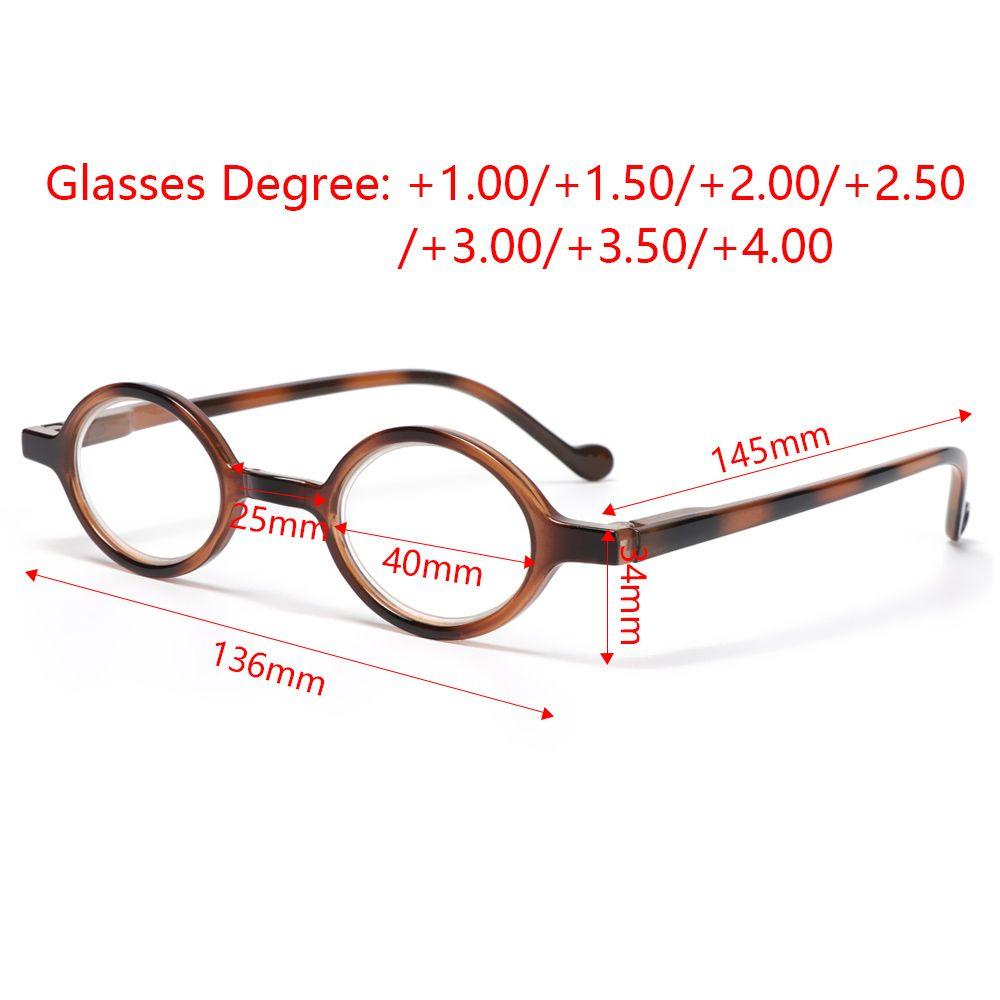 Retro Oval Women Reading Glasses Vintage Round Frame Men Presbyopia Eyeglasses Ultralight Small Magnifying Eyewear +1.0 +4.0