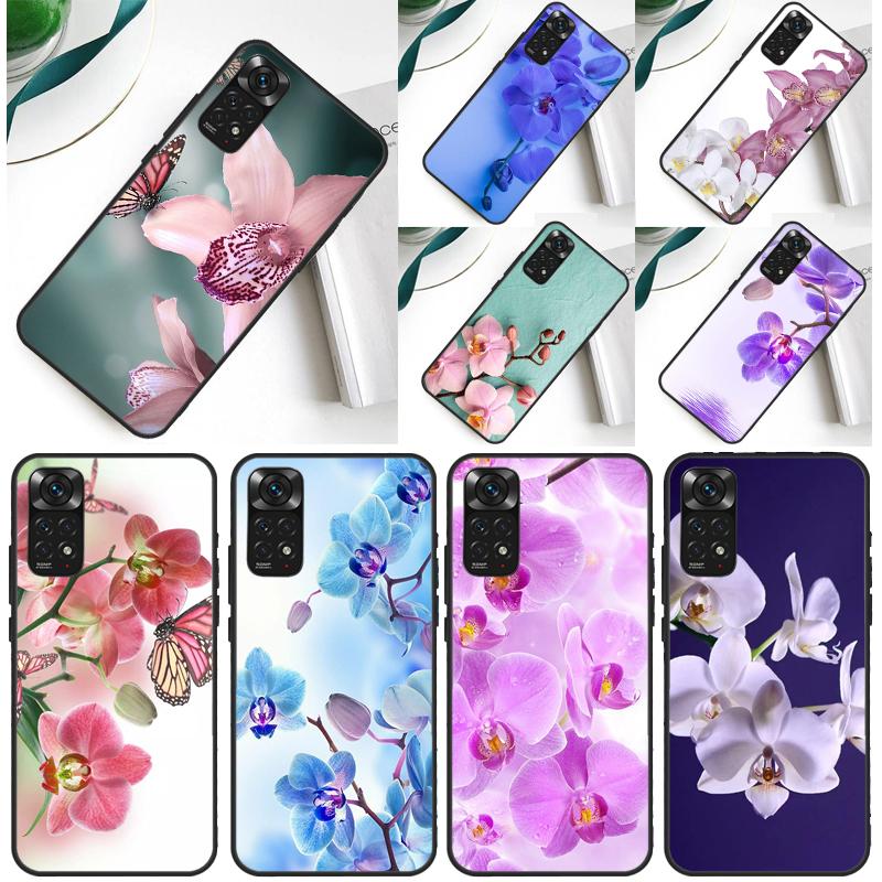 Orchid Flowers Colorful Case For Xiaomi Redmi Note 14 13 Pro 12 9 10 11 Pro 10S 11S 12S Redmi 14C 13C 10C 12C Cover