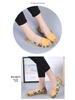 2025 Women's Printed Cowhide Pointed Toe Flats - Comfortable Casual Nursing Shoes