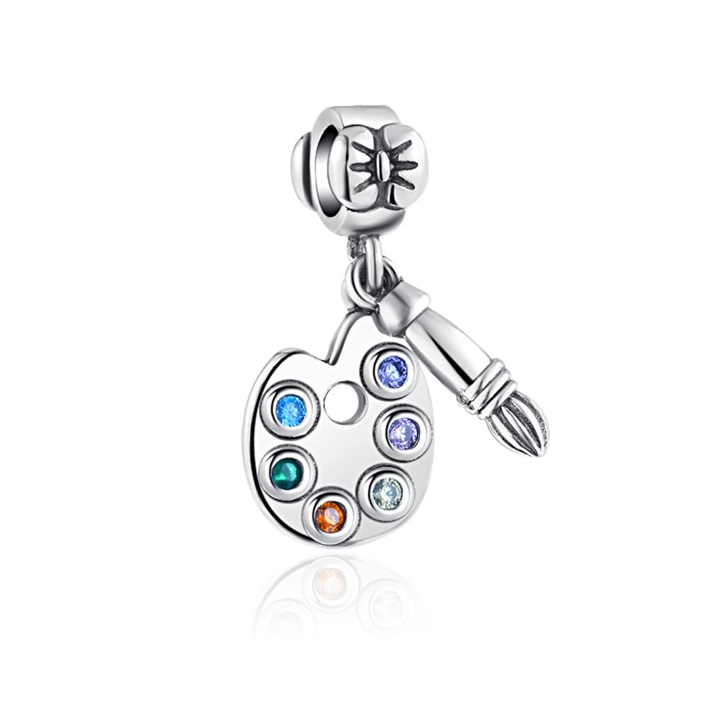 New Copper Charm Fit Original Bracelet Accessories Women Jewelry Teachers' Day Gift Alarm Clock Schoolbag Computer