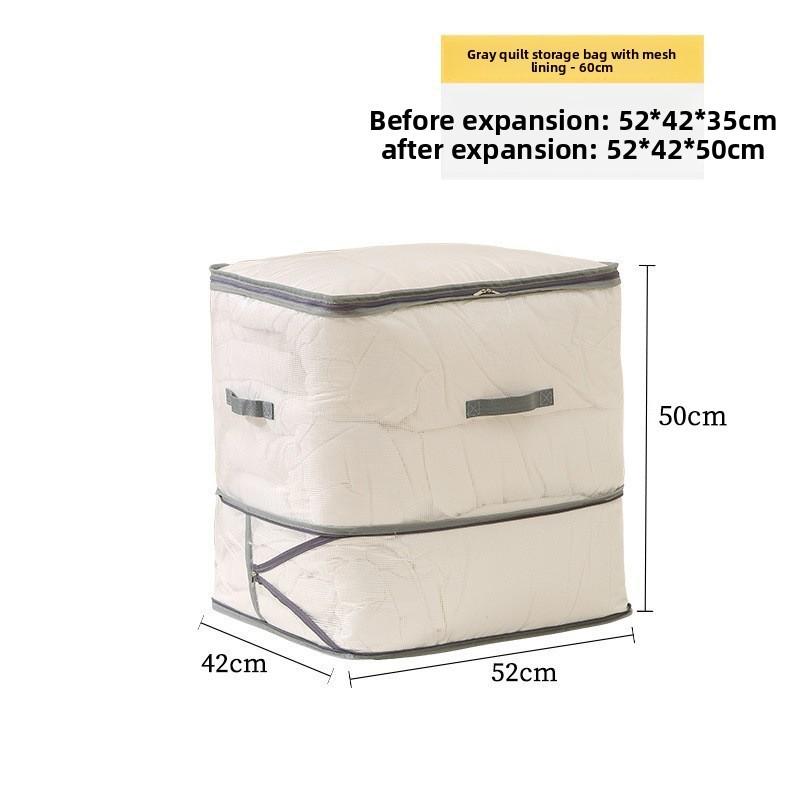 Pvc Quilt Storage Bag With Breathable Mesh Panel For Seasonal Duvet And Clothing
