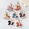 Leather Bag Charm Horse Pendant For Car Bag Hanging Ornament Keychain Decoration Diy Bag Accessories