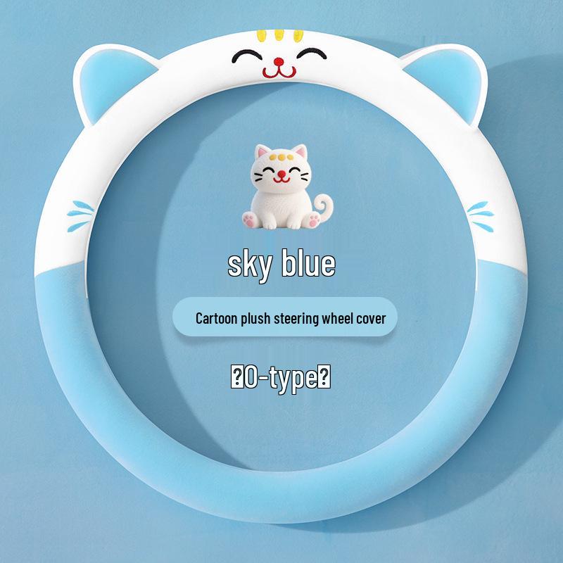 Universal Winter Non-Slip Plush Steering Wheel Cover - Wear-Resistant & Stylish for Men and Women