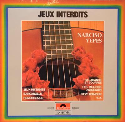 LP Record NARCISO YEPES - Jeux Interdits 2485099 Polydor Belgium Soul/Funk Used
