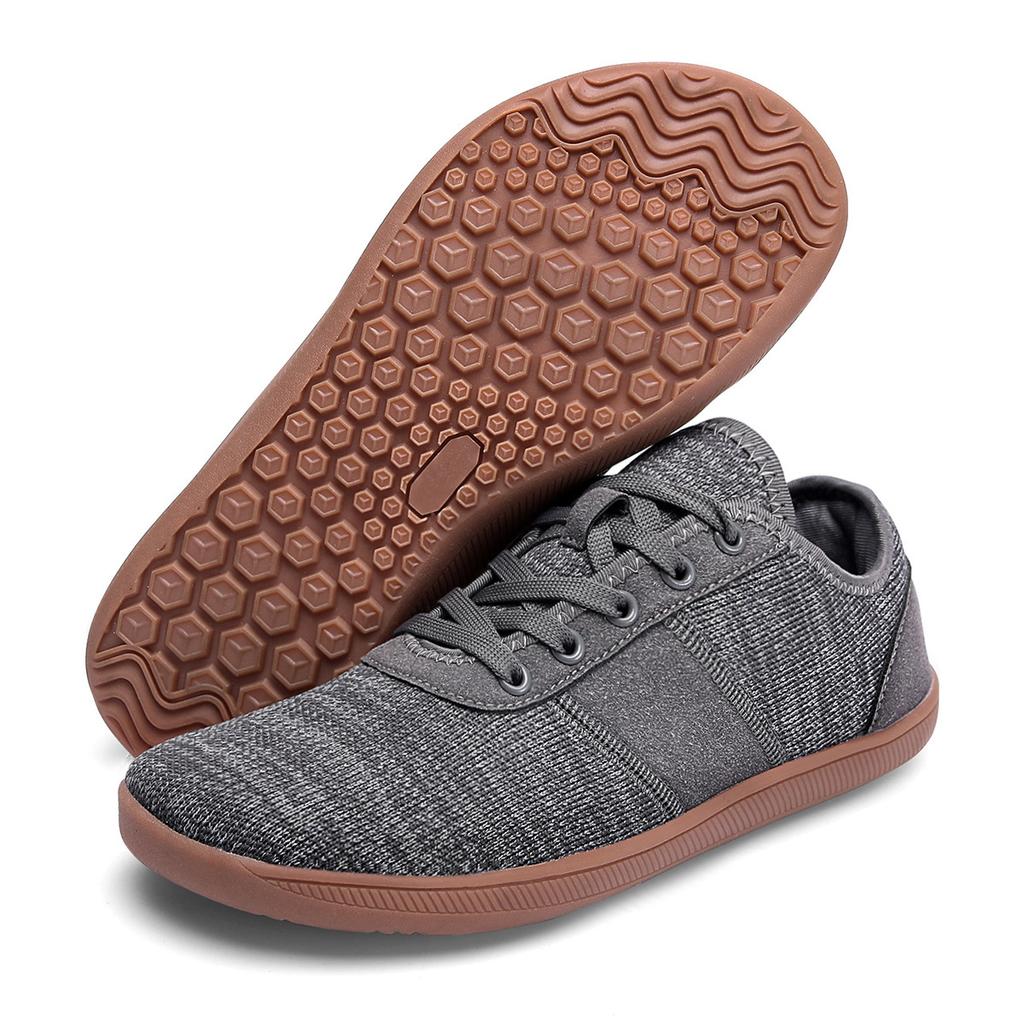 Wide-headed men's new fly-woven one-pedal minimalist walking shoes casual women's minimalist sneakers barefoot shoes