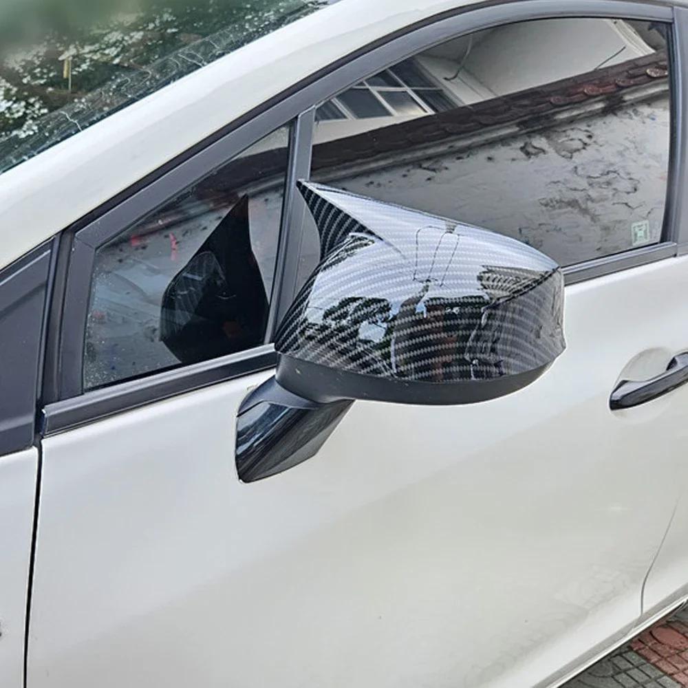 Pentru Honda CIVIC 2012 2013 2014 Carcasa oglinzii retrovizoare laterale Capa aripii Autocolant exterior Carcasa din fibra de carbon Negru