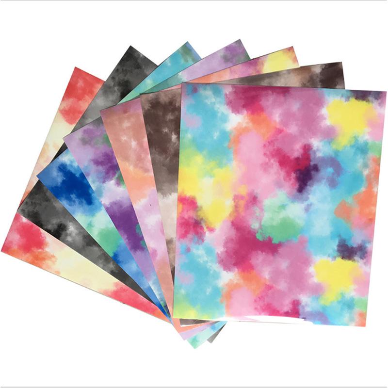 

7 шт. акварельная виниловая пленка для переноса краски с помощью утюга HTV для самостоятельной печати на одежде, сумках, пленка с узором для футболок и одежды