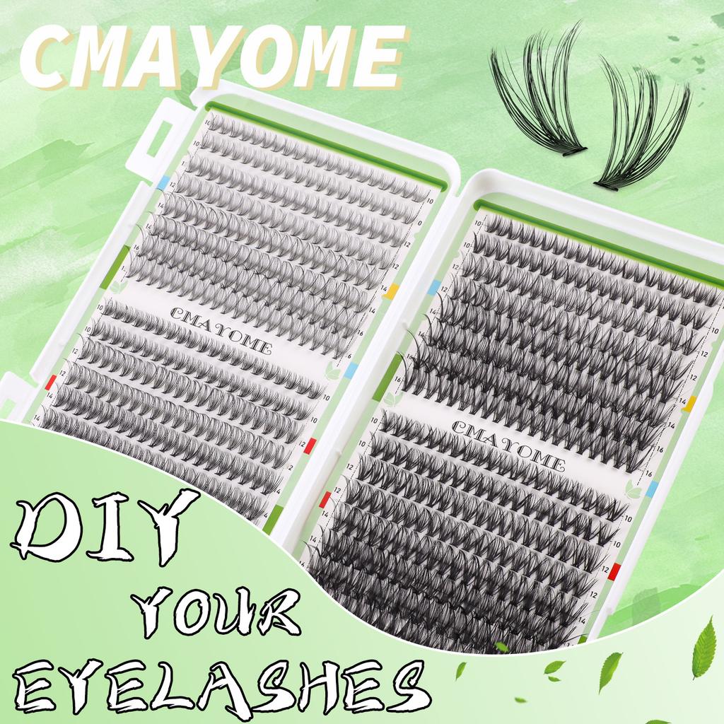 Diy Segmented Single Cluster Of Hair 10-16Mm Large Capacity D Roll Eyelash Glue Set