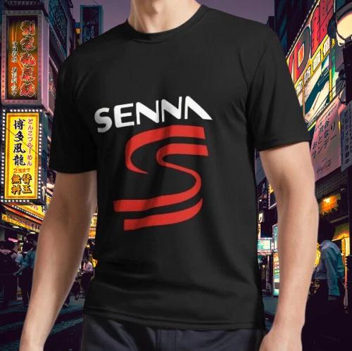 New Ayrton Senna Logo T-Shirt Active T-Shirt Logo T-Shirt Funny Size S to 5XL S