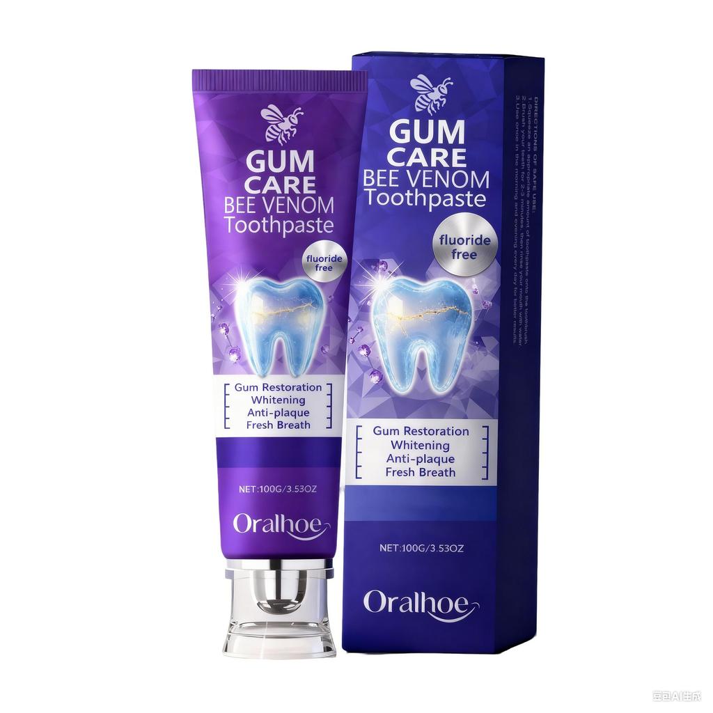 Purple Whitening Toothpaste Remove Plaque Stains Tartar Clean Toothpaste Breath Fresh Oral Prevent Color Corrector Decay Hy M5W6
