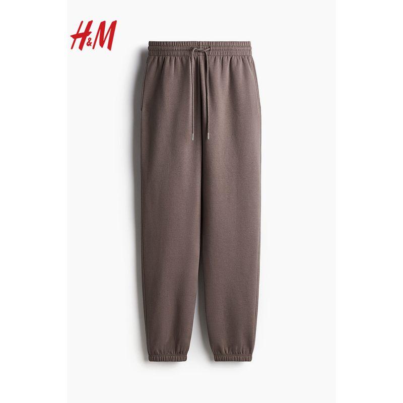 Hm2025 New Fall Women's Clothing Sweatpants Fashion Casual Soft Plaid High Top Sports Pants 0932722