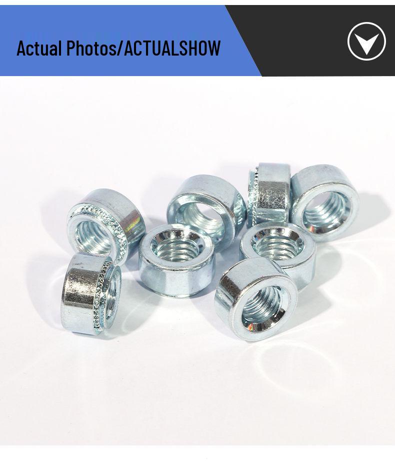 Förzinkat kolstål Clinchmuttrar för plåt - Storlekar: M2, M4, M5, M6, M8, M10, M12