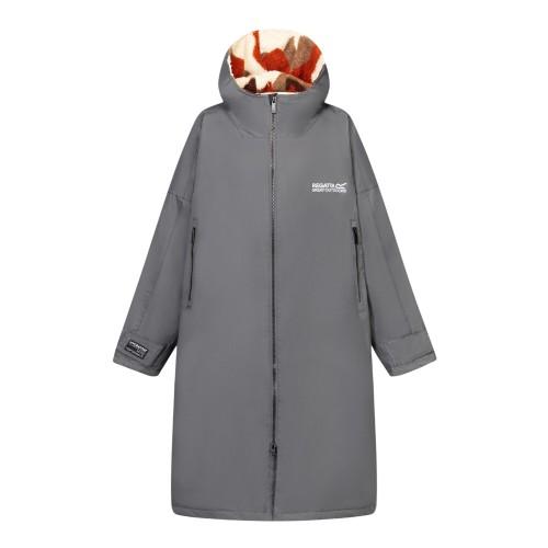 Regatta Unisex Adult Abstract Mountain Waterproof Changing Robe - Iron - S-M - Iron - 100% Mixed - Image 4