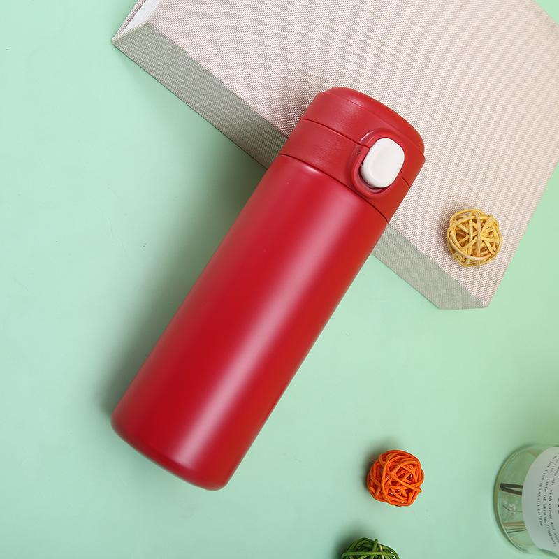 Enkel rostfri snäpplock ärtmugg bärbar lås vakuumisolerad mugg vattenmugg