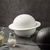 Creative Spherical Bowl with Dry Ice & Smoked Cloche - Modern Molecular Gastronomy Ceramic Tableware for Unique Dining Experience