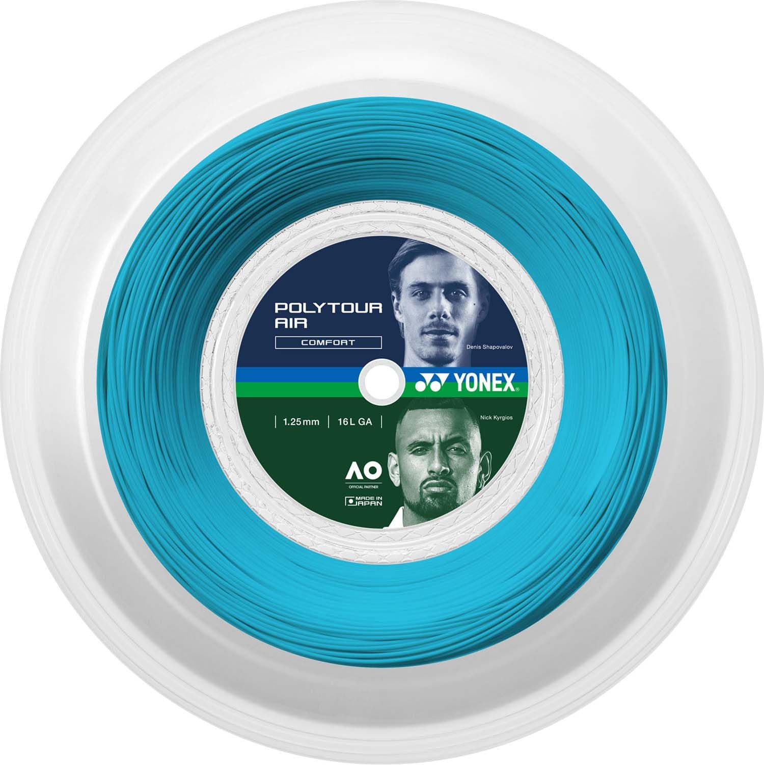 

YONEX Poly Tour Air 125 Tennis String Reel 200m Sky Blue 1.25mm PTA125R2