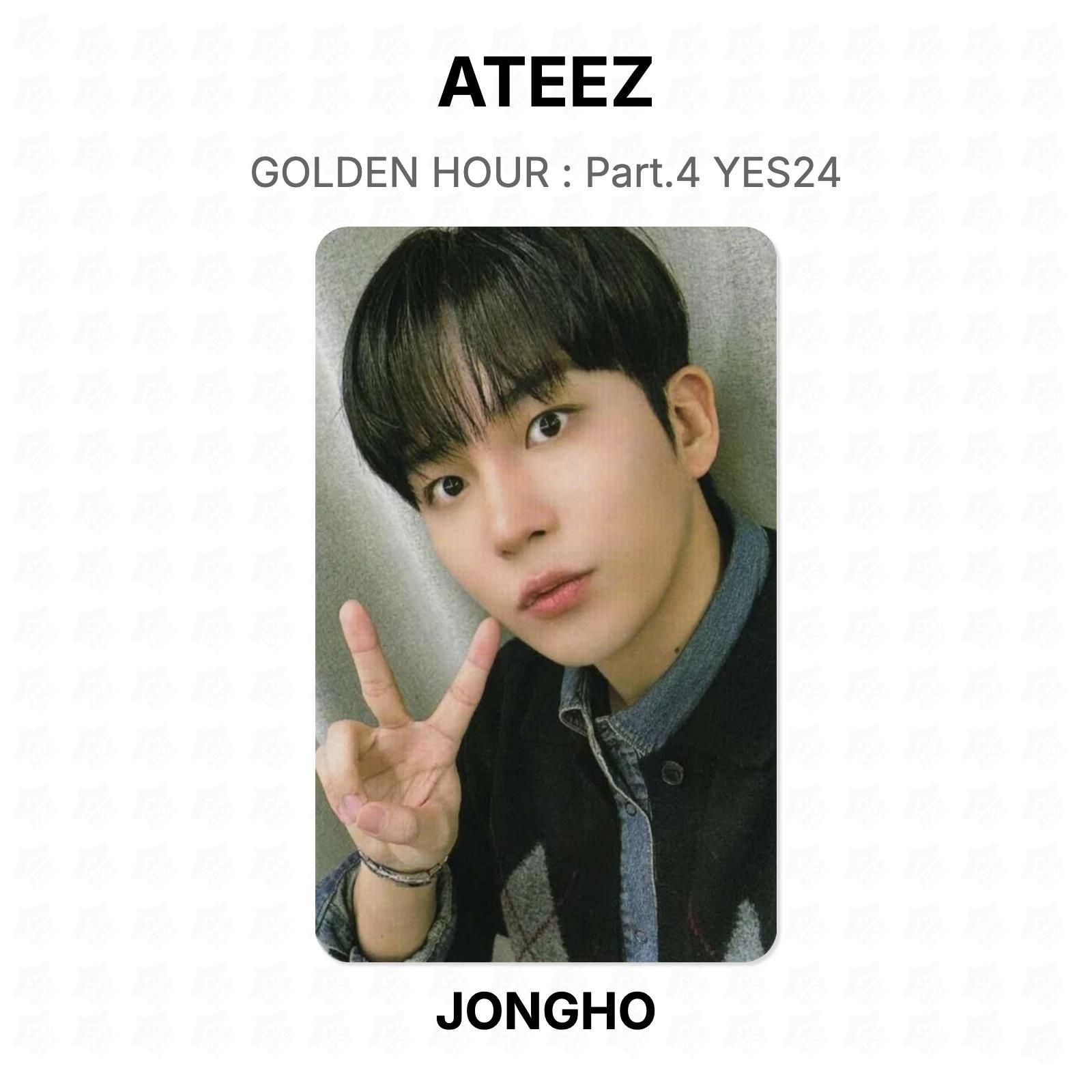 ATEEZ GOLDEN HOUR : Part.4 YES24 Official Photocard JONGHO