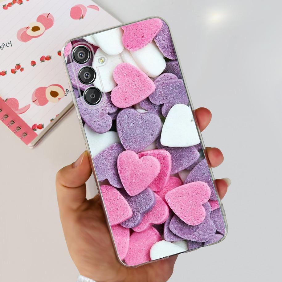 For Samsung Galaxy M15 5G Case SM-M156B Luxury Marble Clear Silicone Soft TPU Phone Cover For Samsung Galaxy F15 5G
