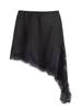 2026 Spring/Summer Women's Asymmetrical Lace Midi Skirt with Irregular Hem