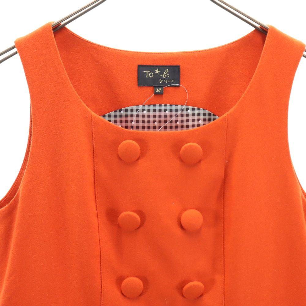 Unused To B. by Agns B No Sleeve One Piece 38 Orange Series Side Zip Women Used