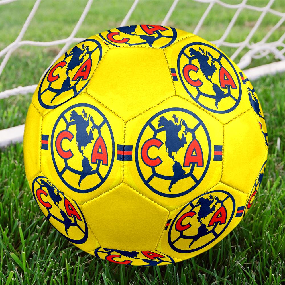 Club America Soccer Ball, colorful, suitable for all ages, machine-stitched, PVC material, competition grade, durable and high bounce