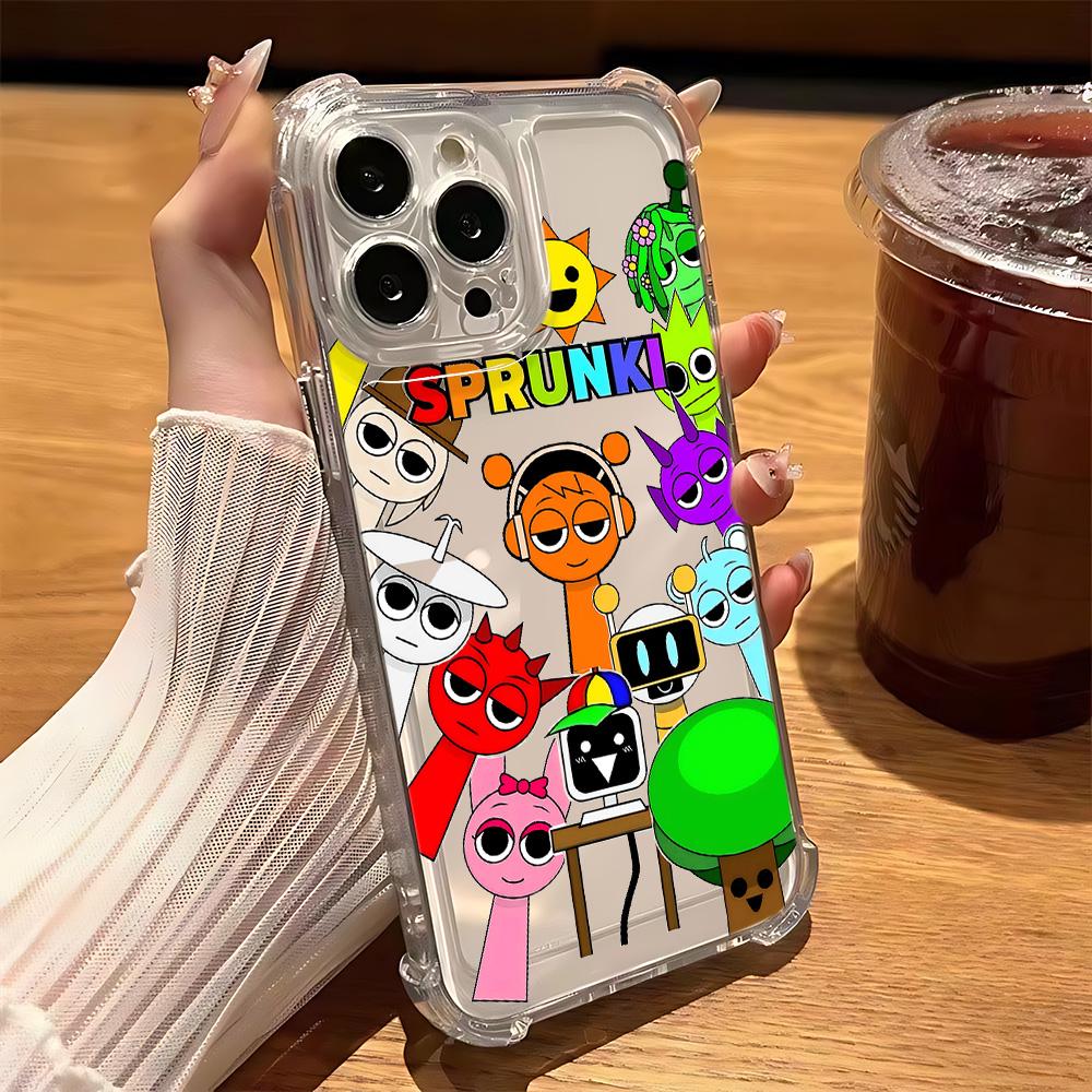 Cartoon S-Sprunkis Game Phone Case For Samsung  A56 A26 A33 A54 A52 A51 A73 A55 A53 A36 A35 A34 A32 A25 A24 A23 A16 A15 4G 5G