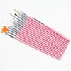 Lady Dotting Drawing Nail 15Pcs Hook Art Line Pen Polish Makeup Brushes Manicure Tool