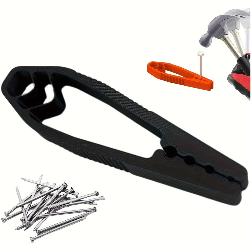 Portable Nail Fixing Tools Woodworking Safety Nail Holder Pliers Plastic Slip Joint Finger Guard for Woodworking DIY Hammering