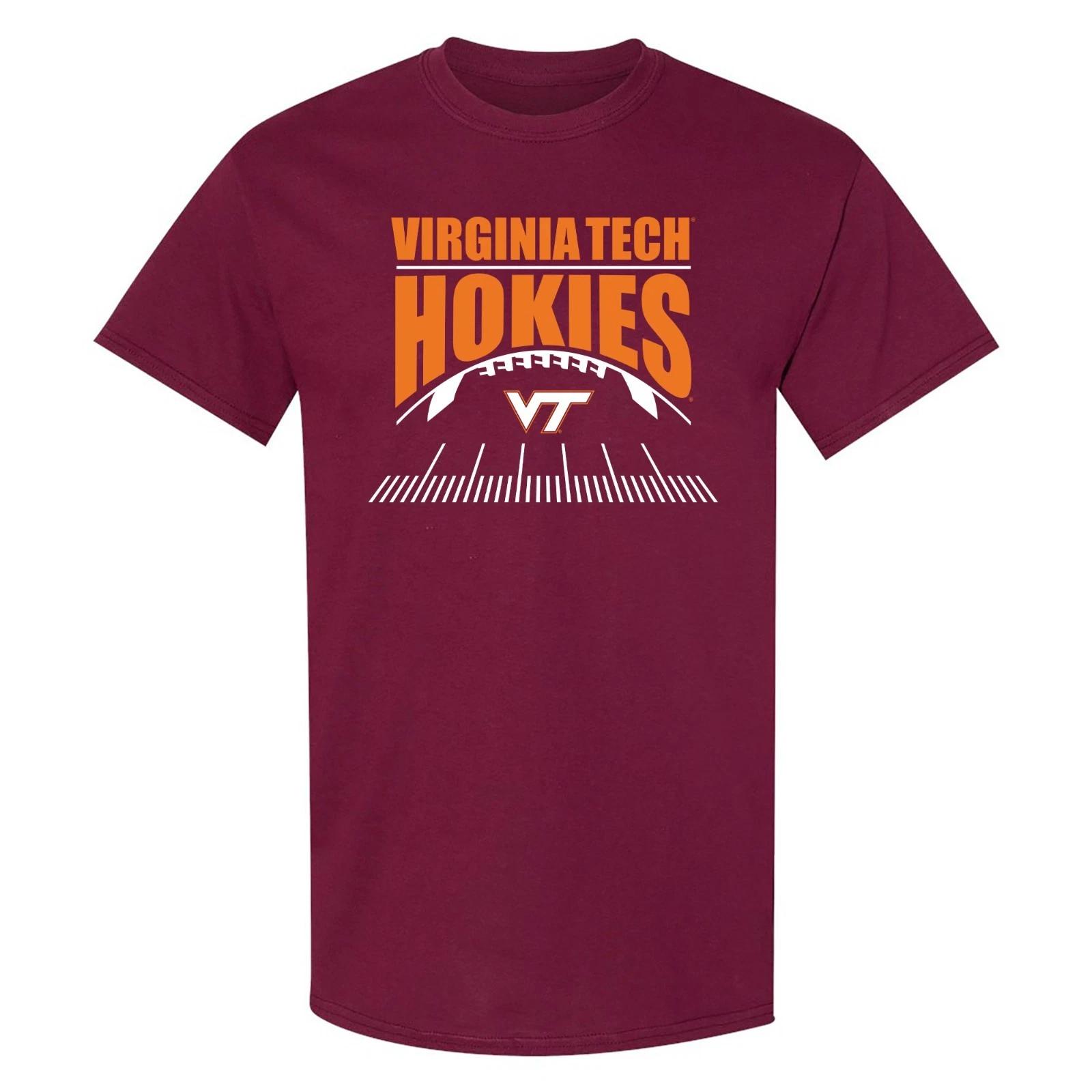 Virginia Tech Hokies Football Field T-Shirt - Maroon M