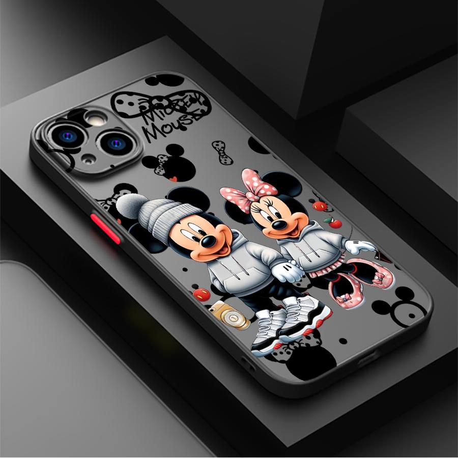 Fashion Mickey Mouse Back Phone Cover Case for iPhone 17 Pro Max 14 13 Mini 7 8 SE Air 17e 15 16 Plus 11 12 XS XR