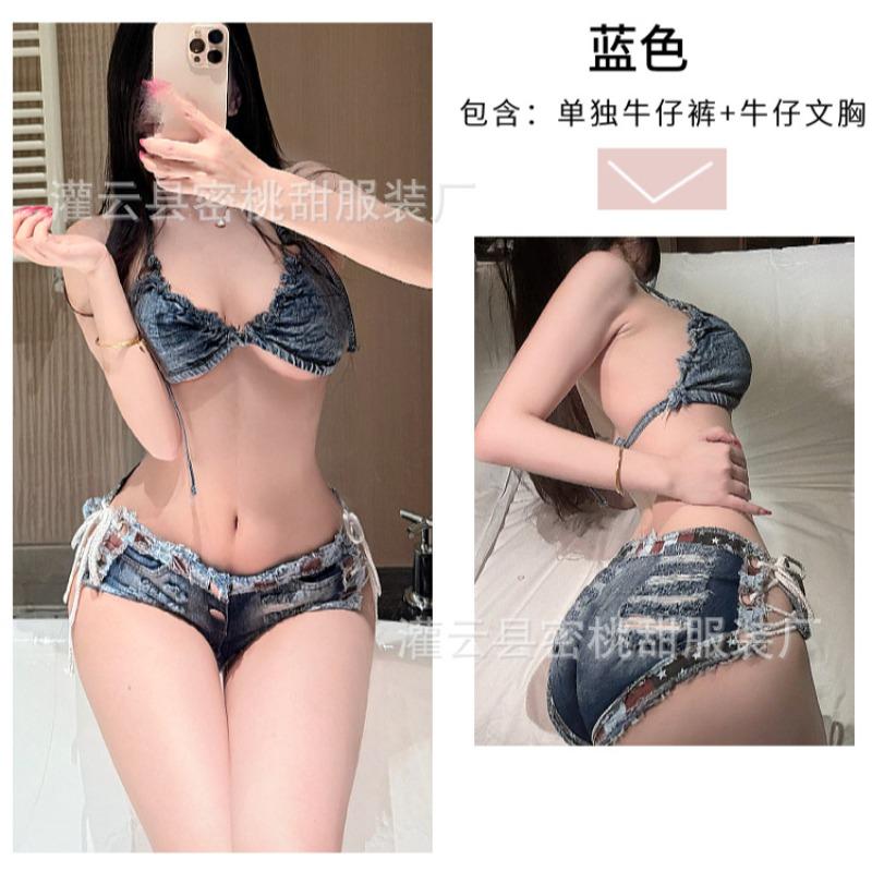 Sexy Jeans Sexy Ladies Low Waist Ripped Shorts Nightclub Bar Denim Hot Pants