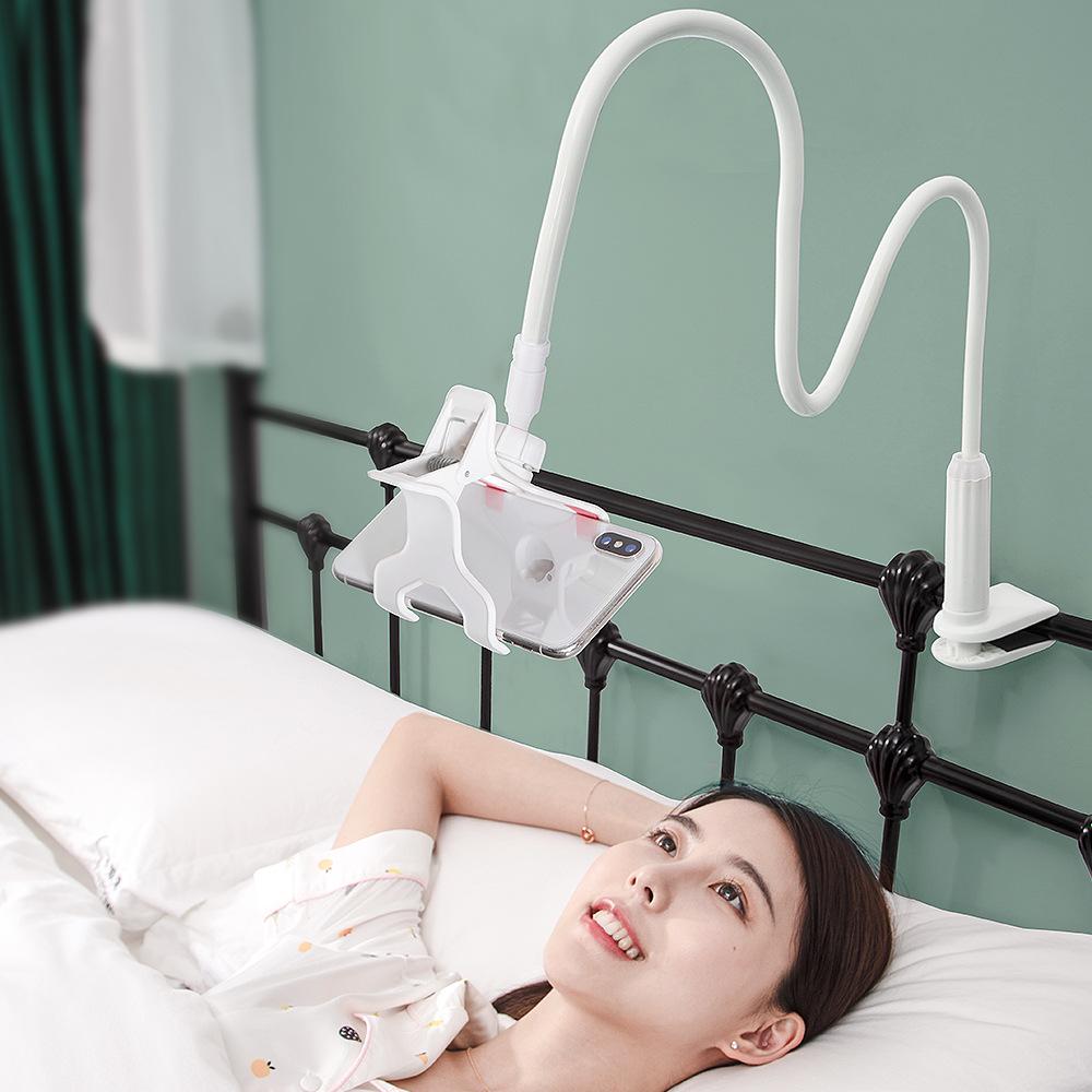 Adjustable Rotating Mobile Phone Stand - Multi-Functional Desktop & Bedside Holder