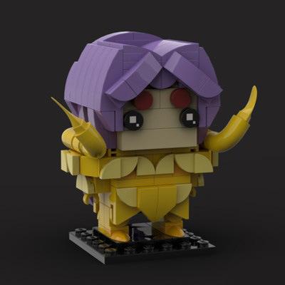 Aries Building Blocks Creative Brickhead Series Saint Warrior Constellation Building Block Model
