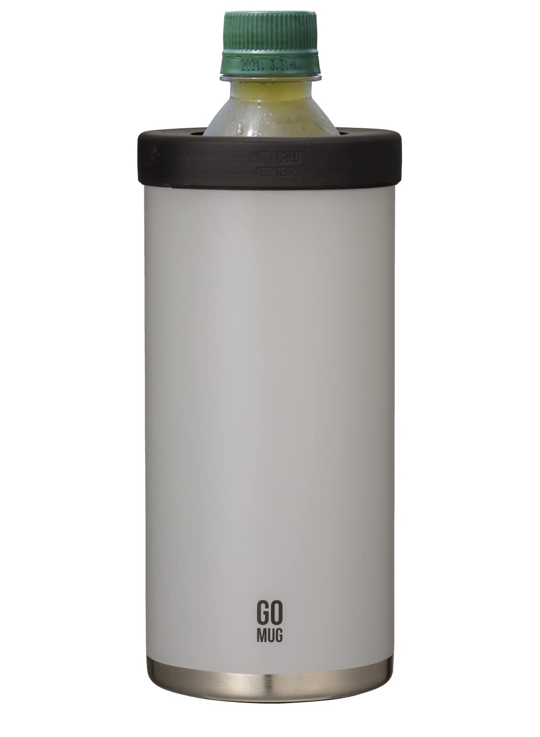 

CB Japan PET бутылка-термос 500 мл вакуумный 500 мл держатель для бутылок с напитками BOT GOMUG, серый, [нержавеющая сталь, с изоляцией, двухслойная конструкция]